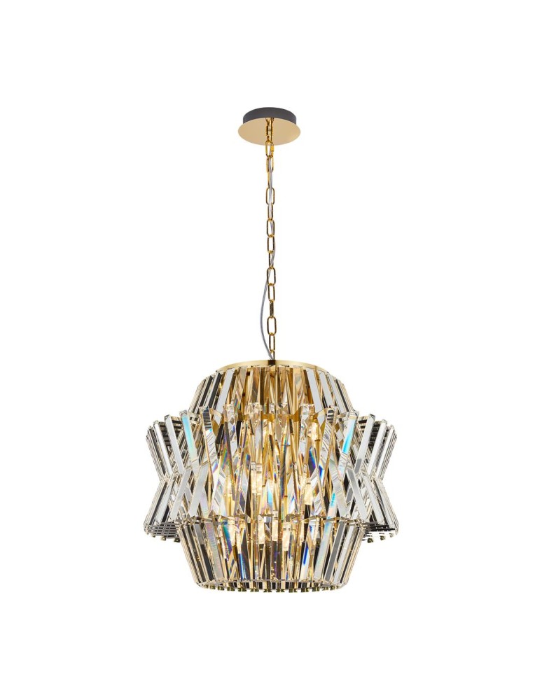 Glamour chandeliers - Milagro Chandelier CROWN GOLD 12xE14 ML0401 - product kolory-swiatla.pl 1