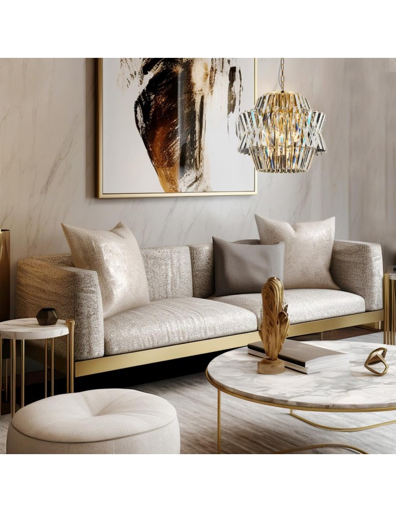 Glamour chandeliers - Milagro Chandelier CROWN GOLD 12xE14 ML0401 - product kolory-swiatla.pl 3