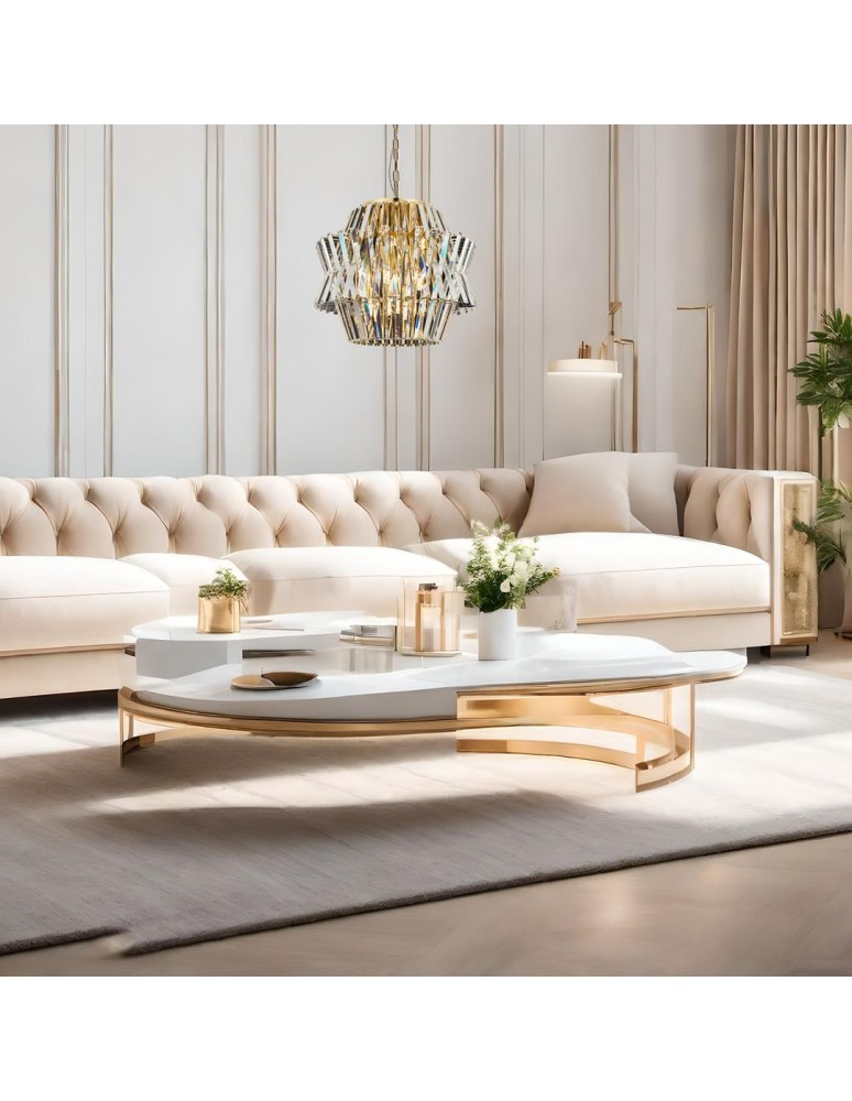 Glamour chandeliers - Milagro Chandelier CROWN GOLD 12xE14 ML0401 - product kolory-swiatla.pl 4