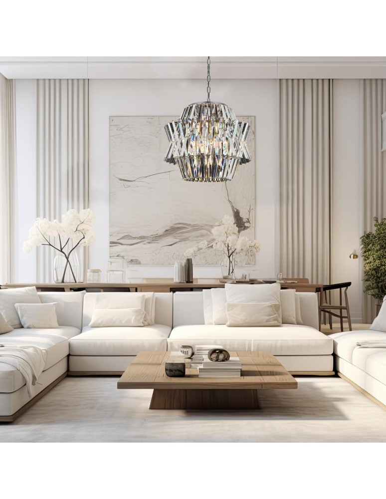 Glamour chandeliers - Milagro Chandelier CROWN CHROME 12xE14 ML0402 - product kolory-swiatla.pl 3