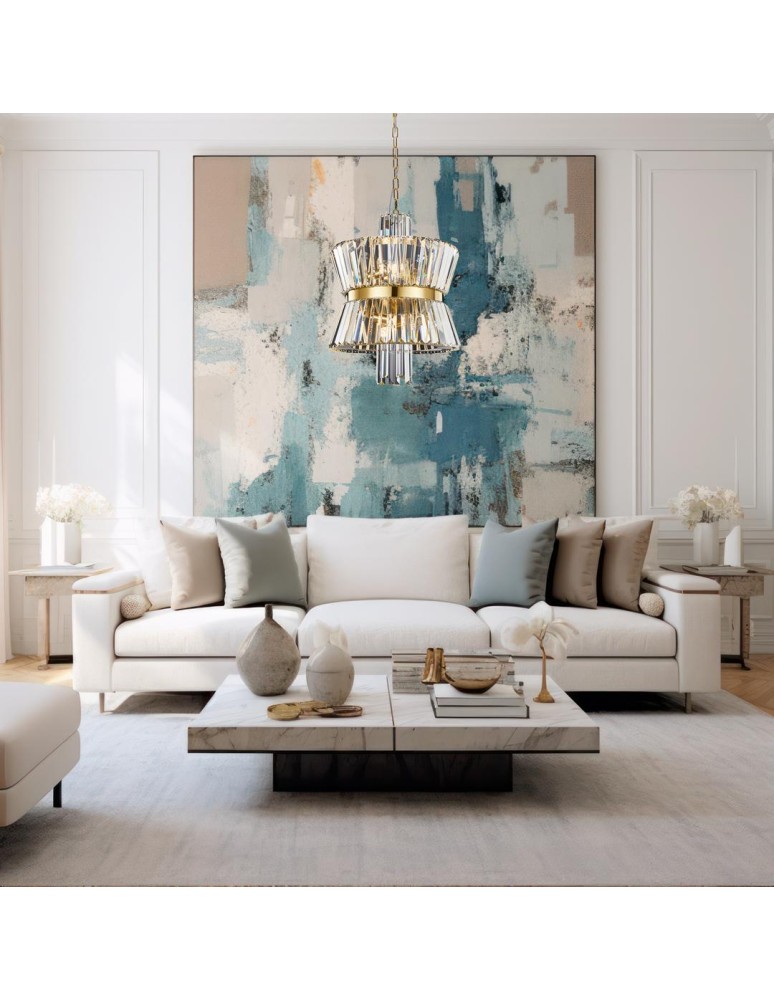 Glamour chandeliers - Milagro Chandelier AURELIA GOLD 8xE14 ML0403 - product kolory-swiatla.pl 4