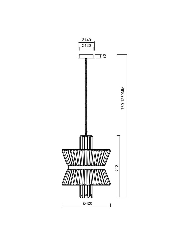 Glamour chandeliers - Milagro Chandelier AURELIA CHROME 8xE14 ML0404 - product kolory-swiatla.pl 5