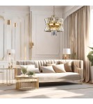Glamour chandeliers - Milagro Chandelier AURELIA GOLD 12xE14 ML0405 - product 3