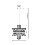 Glamour chandeliers - Milagro Chandelier AURELIA GOLD 12xE14 ML0405 - product 5