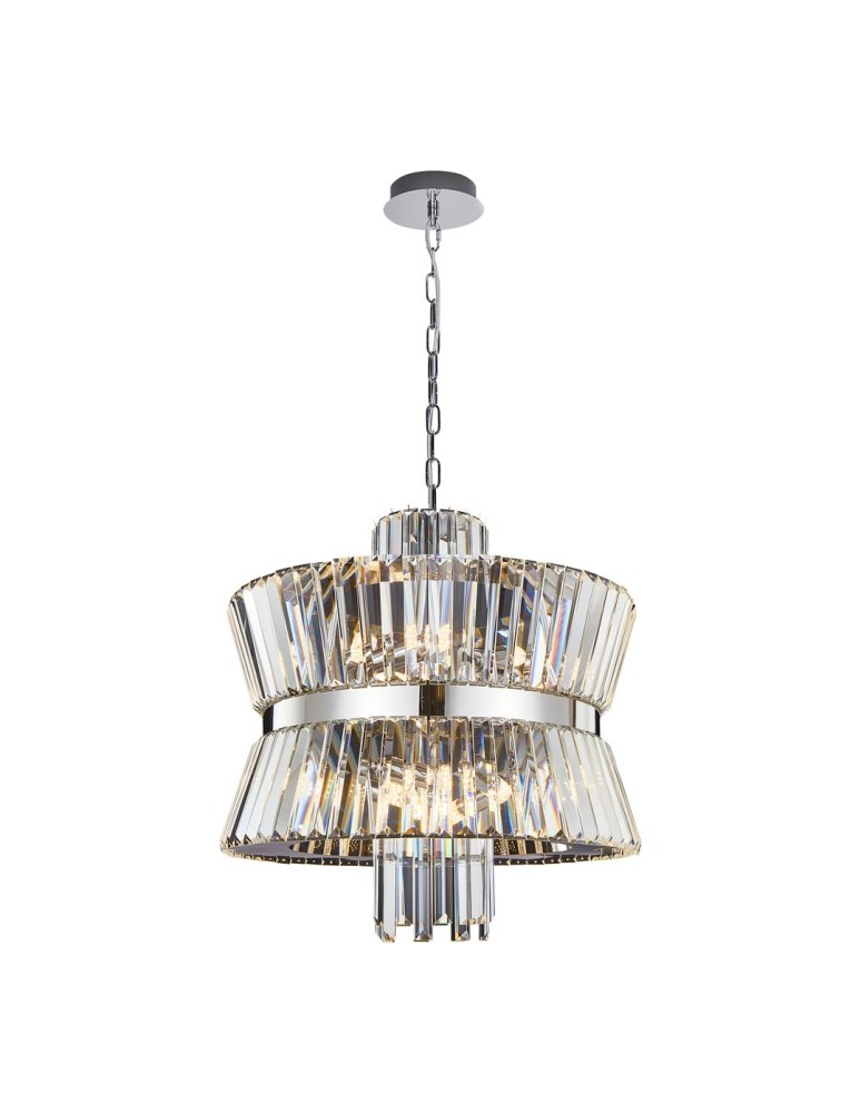 Glamour chandeliers - Milagro Chandelier AURELIA CHROME 12xE14 ML0406 - product kolory-swiatla.pl 1