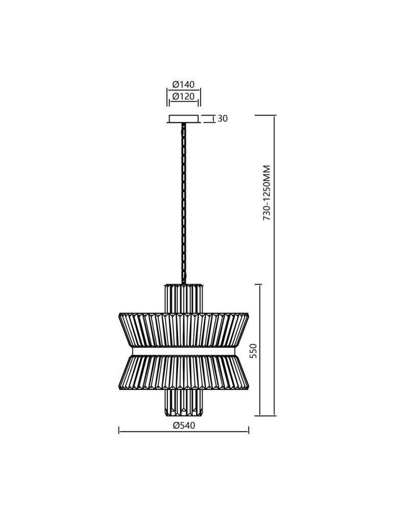 Glamour chandeliers - Milagro Chandelier AURELIA CHROME 12xE14 ML0406 - product kolory-swiatla.pl 5