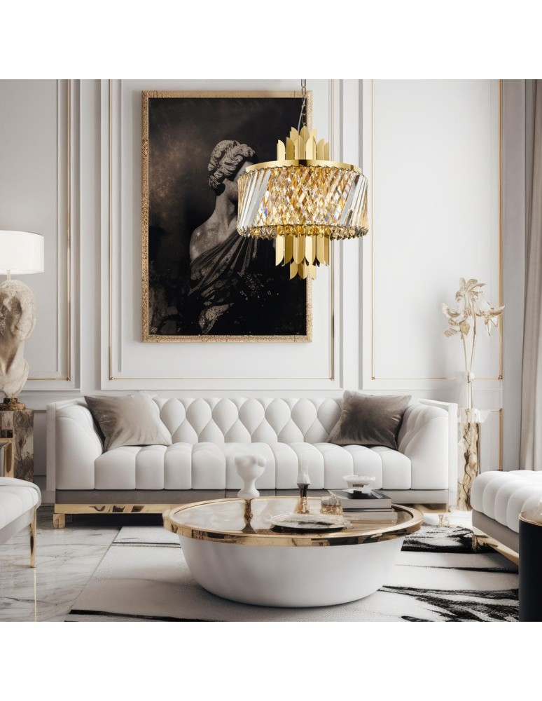 Glamour chandeliers - Milagro Chandelier MARGOT GOLD 6xE14 ML0407 - product kolory-swiatla.pl 3