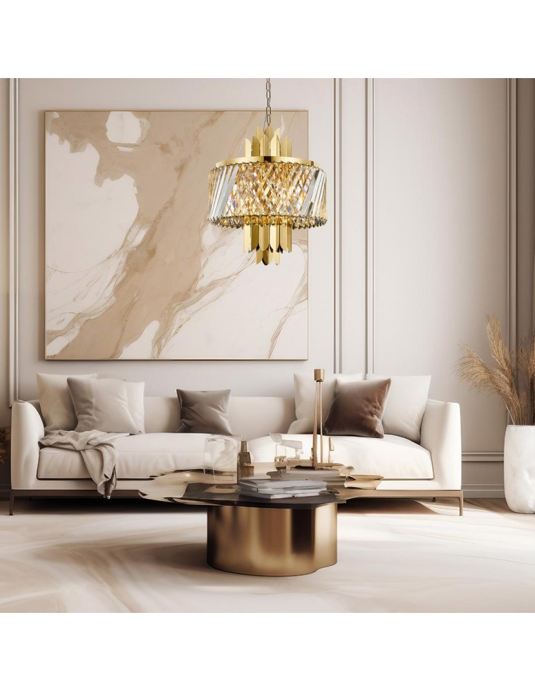 Glamour chandeliers - Milagro Chandelier MARGOT GOLD 6xE14 ML0407 - product kolory-swiatla.pl 4