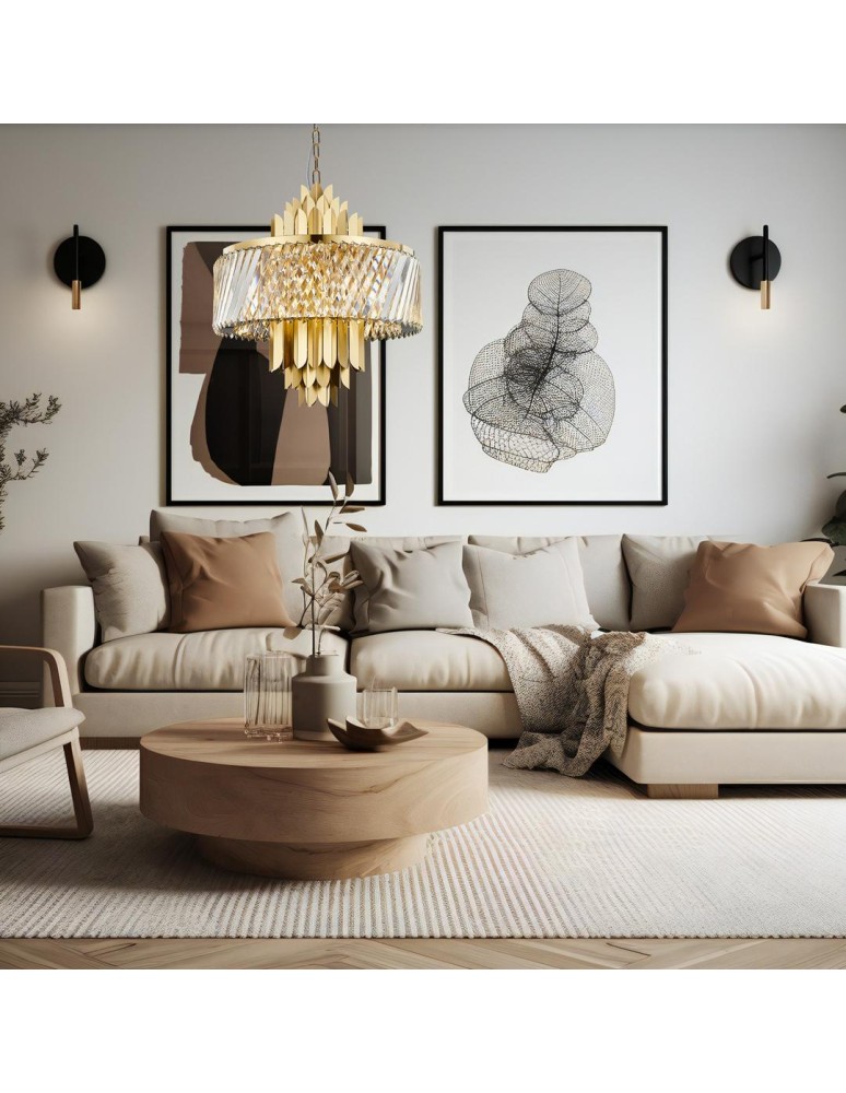 Glamour chandeliers - Milagro Chandelier MARGOT GOLD 9xE14 ML0409 - product kolory-swiatla.pl 4