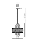 Glamour chandeliers - Milagro Chandelier MARGOT GOLD 9xE14 ML0409 - product 5