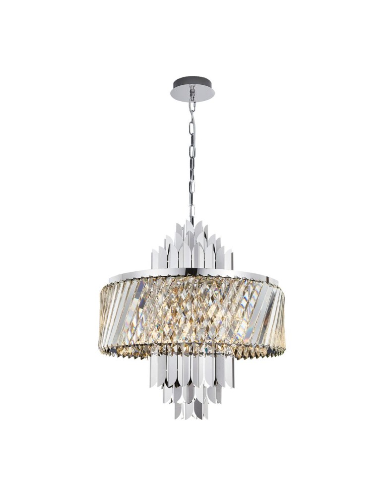 Glamour chandeliers - Milagro Chandelier MARGOT CHROME 9xE14 ML0410 - product kolory-swiatla.pl 1