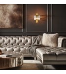 Glamour wall lamps - Milagro Wall lamp MARGOT GOLD 2xE14 ML0411 - product 3