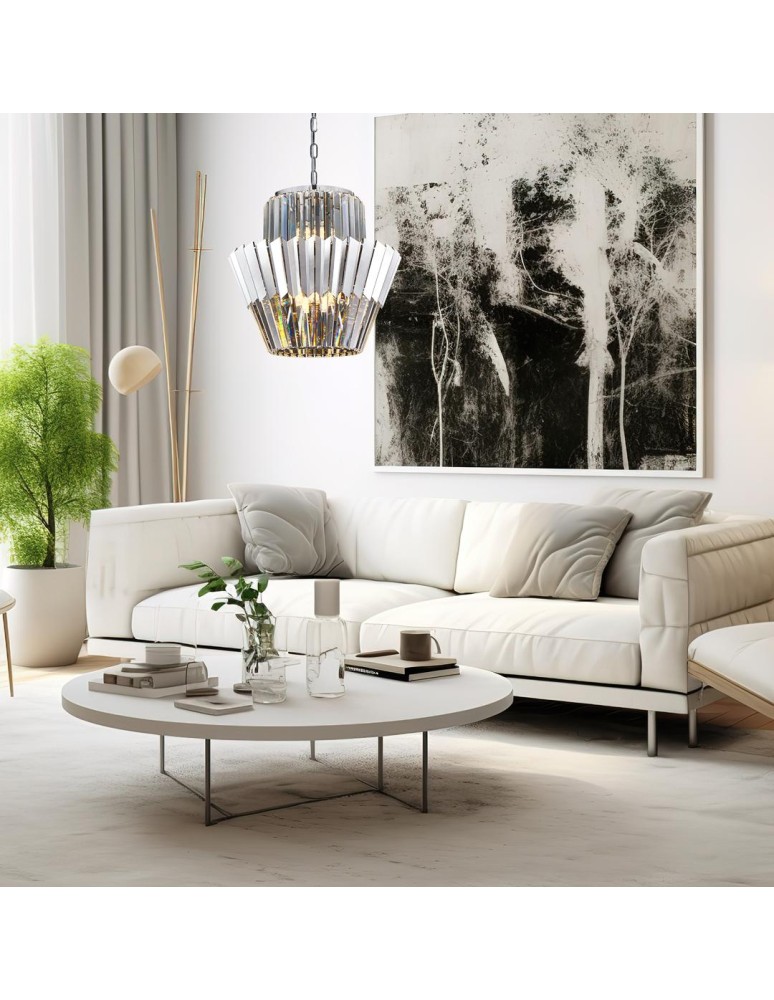 Glamour chandeliers - Milagro Chandelier DONNA CHROME 9xE14 ML0414 - product kolory-swiatla.pl 4