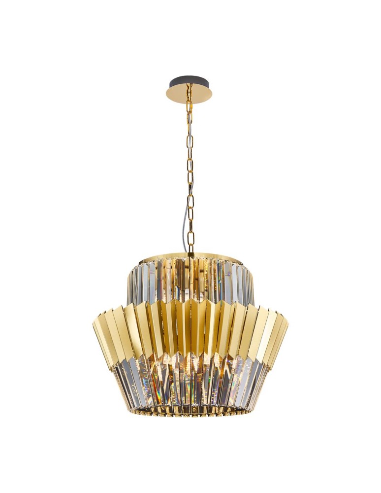 Glamour chandeliers - Milagro Chandelier DONNA GOLD 12xE14 ML0415 - product kolory-swiatla.pl 1
