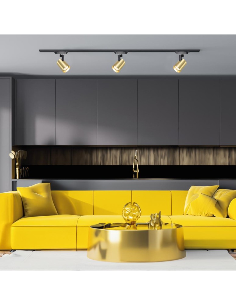 Lamps for 1 phase busbars - Milagro Volf Track Gold 1xGU10 luminaire ML0674 - product kolory-swiatla.pl 4