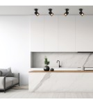 Adjustable ceiling lamps - spots - Milagro Luminaire Volf Spot Black 1xGU10 ML0675 - product 4