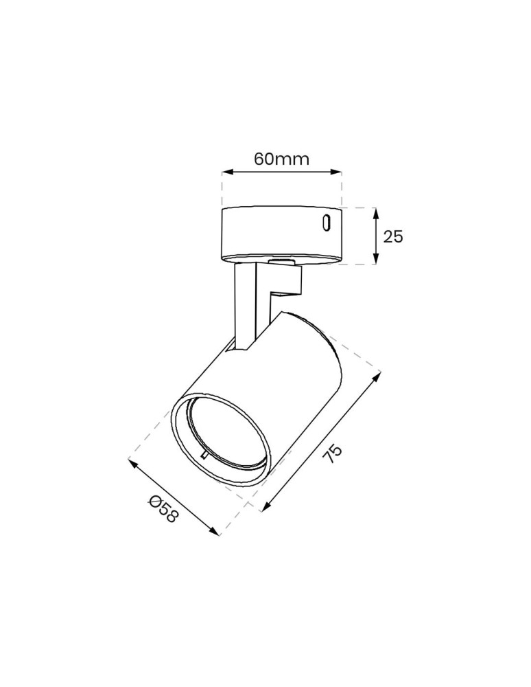 Adjustable ceiling lamps - spots - Milagro Luminaire Volf Spot Black 1xGU10 ML0675 - product kolory-swiatla.pl 5