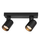 Adjustable ceiling lamps - spots - Milagro Luminaire Volf Spot Black 2xGU10 ML0678 - product 1