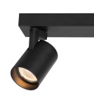 Adjustable ceiling lamps - spots - Milagro Luminaire Volf Spot Black 2xGU10 ML0678 - product 3