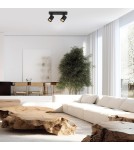 Adjustable ceiling lamps - spots - Milagro Luminaire Volf Spot Black 2xGU10 ML0678 - product 4