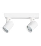 Adjustable ceiling lamps - spots - Milagro Luminaire Volf Spot White 2xGU10 ML0679 - product 2