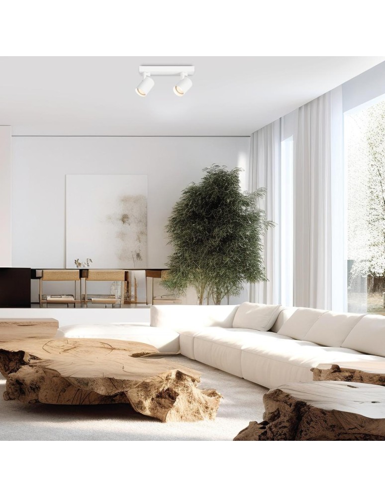 Adjustable ceiling lamps - spots - Milagro Luminaire Volf Spot White 2xGU10 ML0679 - product kolory-swiatla.pl 4