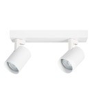 Adjustable ceiling lamps - spots - Milagro Luminaire Volf Spot White 2xGU10 ML0679 - product 6
