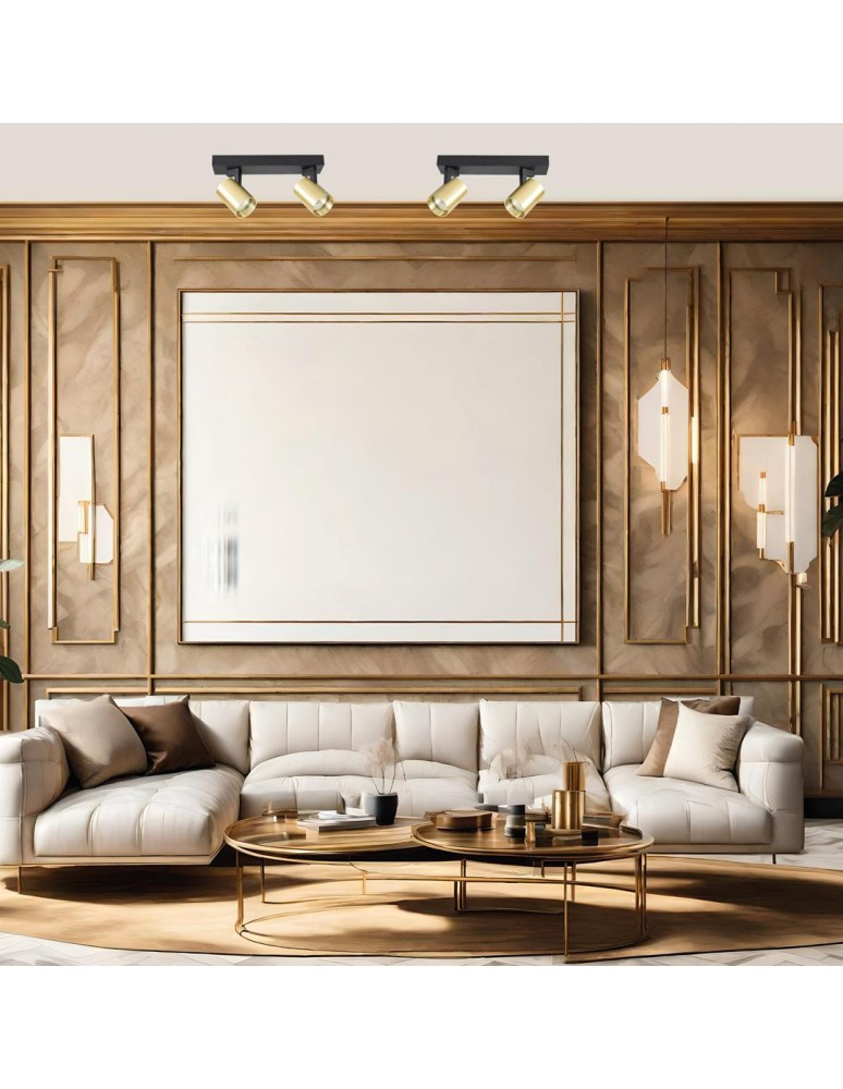 Adjustable ceiling lamps - spots - Milagro Luminaire Volf Spot Gold 2xGU10 ML0680 - product kolory-swiatla.pl 4