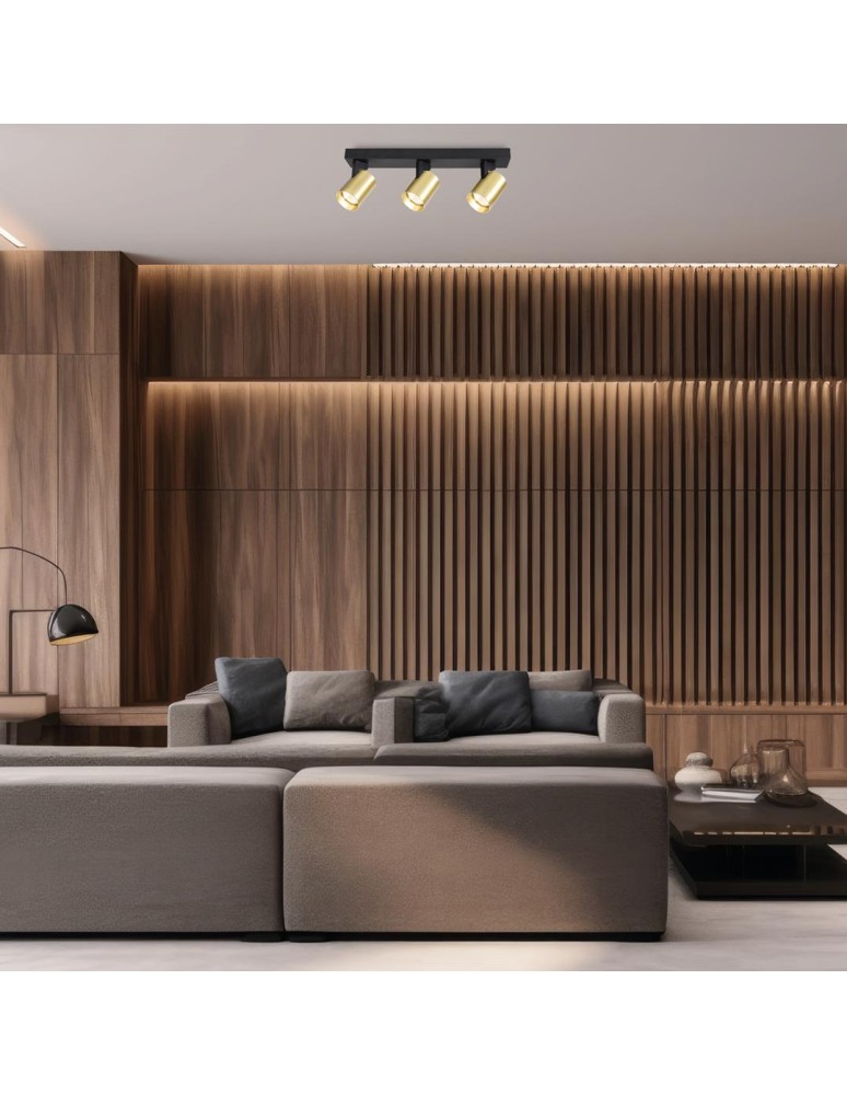 Adjustable ceiling lamps - spots - Milagro Luminaire Volf Spot Gold 3xGU10 ML0683 - product kolory-swiatla.pl 4