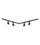 Ready-made rail kits - Milagro Volf Track Set Black 4xGU10 1.5m ML0684 - product 2