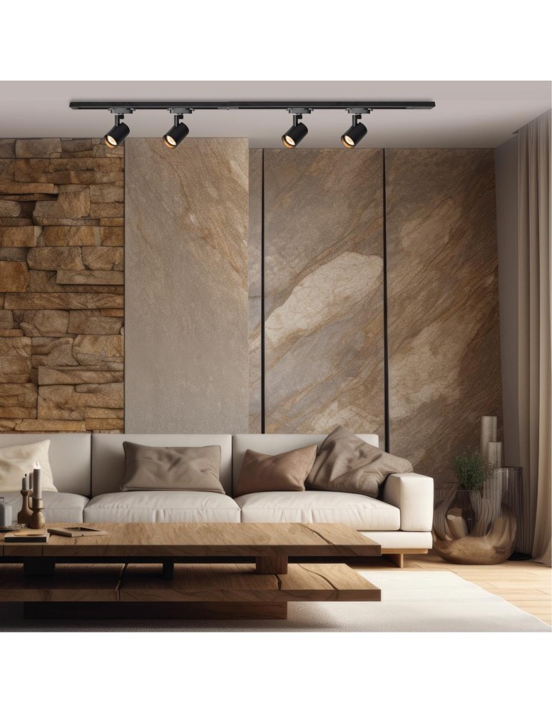 Ready-made rail kits - Milagro Volf Track Set Black 4xGU10 1.5m ML0684 - product kolory-swiatla.pl 5