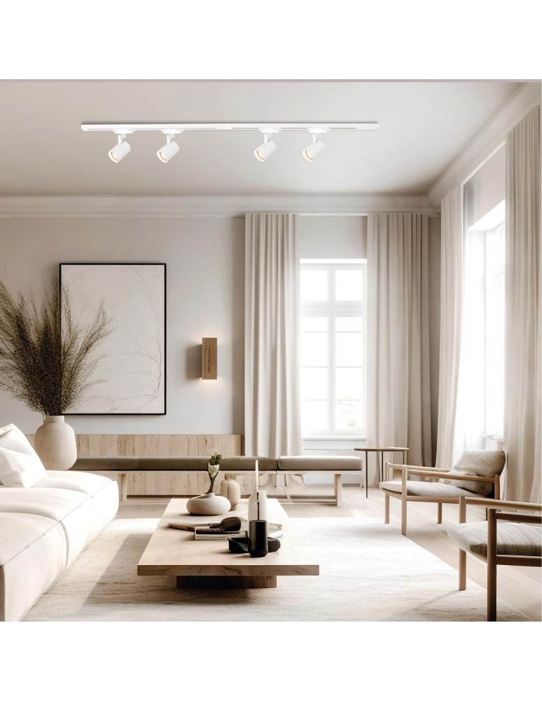 Ready-made rail kits - Milagro Volf Track Set White 4xGU10 1.5m ML0685 - product kolory-swiatla.pl 6