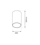Ceiling downlights - tubes - Milagro Ricky Downlight Luminaire Gold 1xGU10 ML0688 - product 6