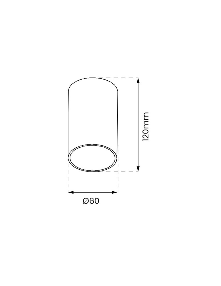 Ceiling downlights - tubes - Milagro Ricky Downlight Luminaire Gold 1xGU10 ML0688 - product kolory-swiatla.pl 6