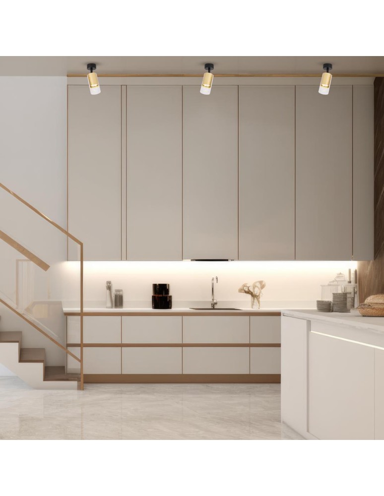 Adjustable ceiling lamps - spots - Milagro Luminaire Ricky Spot Gold 1xGU10 ML0689 - product kolory-swiatla.pl 4