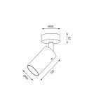 Adjustable ceiling lamps - spots - Milagro Luminaire Ricky Spot Gold 1xGU10 ML0689 - product 6