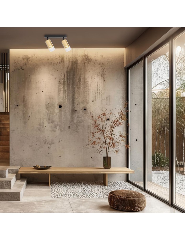 Adjustable ceiling lamps - spots - Milagro Luminaire Ricky Spot Gold 2xGU10 ML0691 - product kolory-swiatla.pl 5