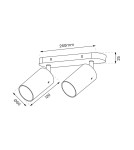 Adjustable ceiling lamps - spots - Milagro Luminaire Ricky Spot Gold 2xGU10 ML0691 - product 6