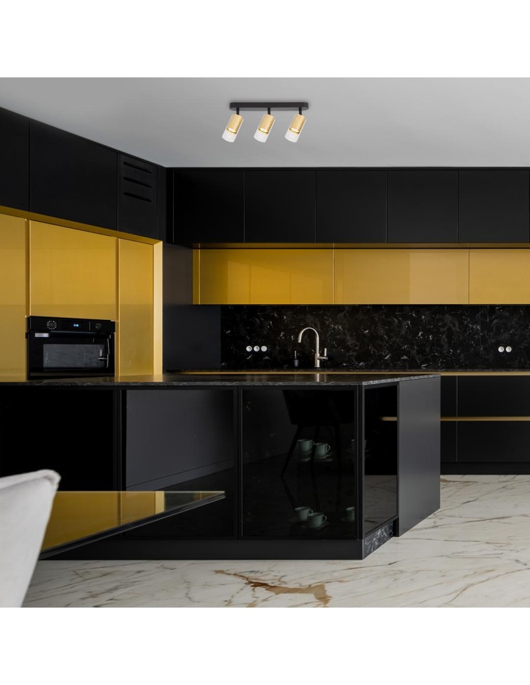 Adjustable ceiling lamps - spots - Milagro Luminaire Ricky Spot Gold 3xGU10 ML0692 - product kolory-swiatla.pl 4