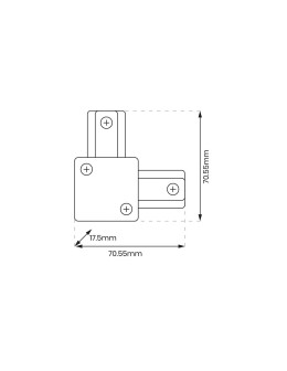 Milagro Łącznik L Track Biały 1-Obwodowy ML0711 - produkt 2