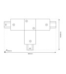 Accessories for 1 phase busbars - Milagro T Track Black 1-Wire Switch ML0712 - product 4