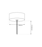Accessories for 1 phase busbars - Milagro Power Sling Guide Track Black 1-Wire ML0718 - product 4