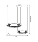 LED pendant lamps - Milagro NEST 77W LED pendant lamp 61+41cm ML0525 - product 5