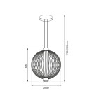 Wire pendant lamps - Milagro KYOTO 39W LED pendant lamp ¶ 54cm ML0527 - product 5