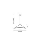 Classic pendant lamps - Milagro Fuji pendant lamp Ø50cm 1xE27 MLP0645 - product 5
