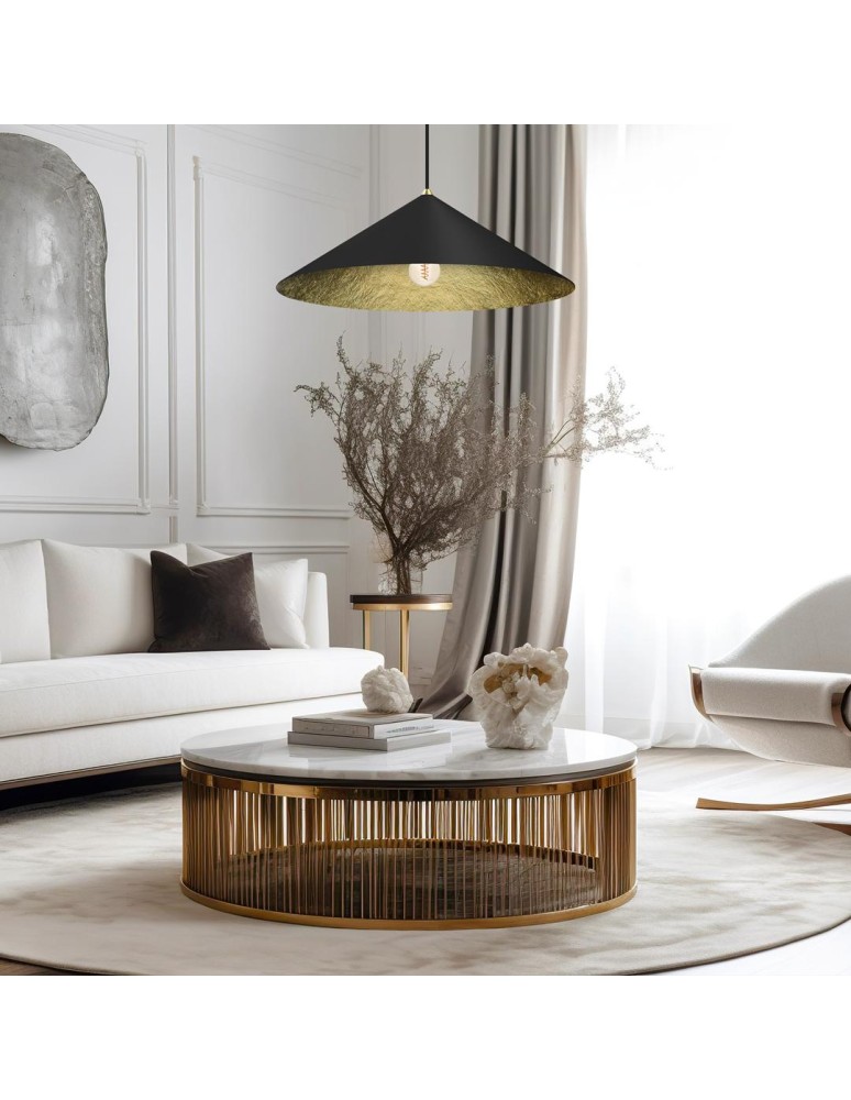 Classic pendant lamps - Milagro Fuji pendant lamp Ø70cm 1xE27 MLP0646 - product kolory-swiatla.pl 4