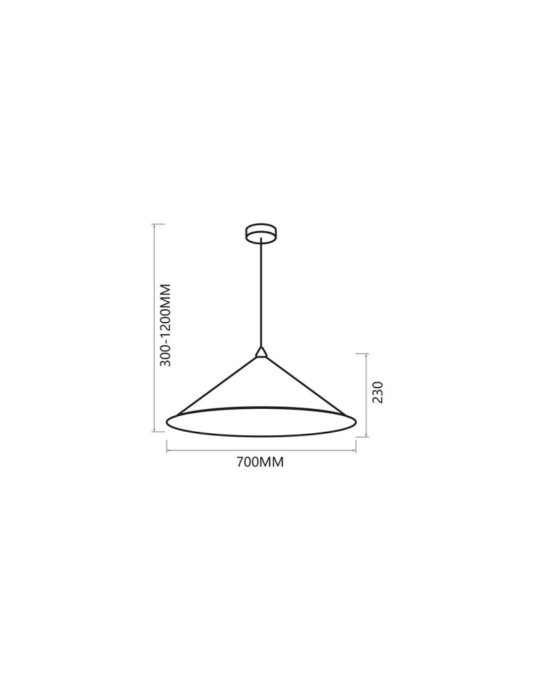 Classic pendant lamps - Milagro Fuji pendant lamp Ø70cm 1xE27 MLP0646 - product kolory-swiatla.pl 5