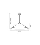 Classic pendant lamps - Milagro Fuji pendant lamp Ø90cm 1xE27 MLP0647 - product 5