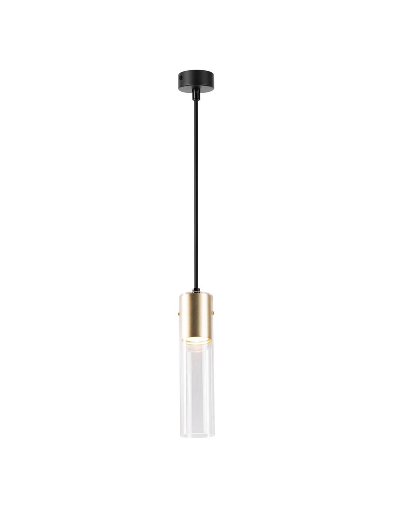 Single pendant lamps - Milagro Ricky Pendant Lamp Gold 1xGU10 ML0845 - product kolory-swiatla.pl 1