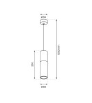 Single pendant lamps - Milagro Ricky Pendant Lamp Gold 1xGU10 ML0845 - product 5